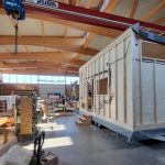 Rohbau eines Tiny House von team Tiny House in Werkshalle