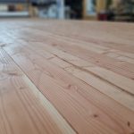 Team Tiny House Bodenplatte eines Tiny House aus Massivholz